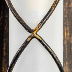 Applique Murale Globo Rania Acier Inoxydable, Noir, Blanc, 1 Lumiere