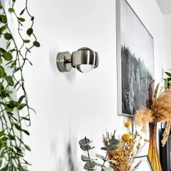 Applique Murale Hofstein Sapri Nickel Mat, 1 Lumiere