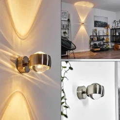 Applique Murale Hofstein Sapri Nickel Mat, 1 Lumiere