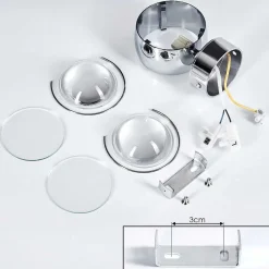 Applique Murale Hofstein Sapri Chrome, 1 Lumiere