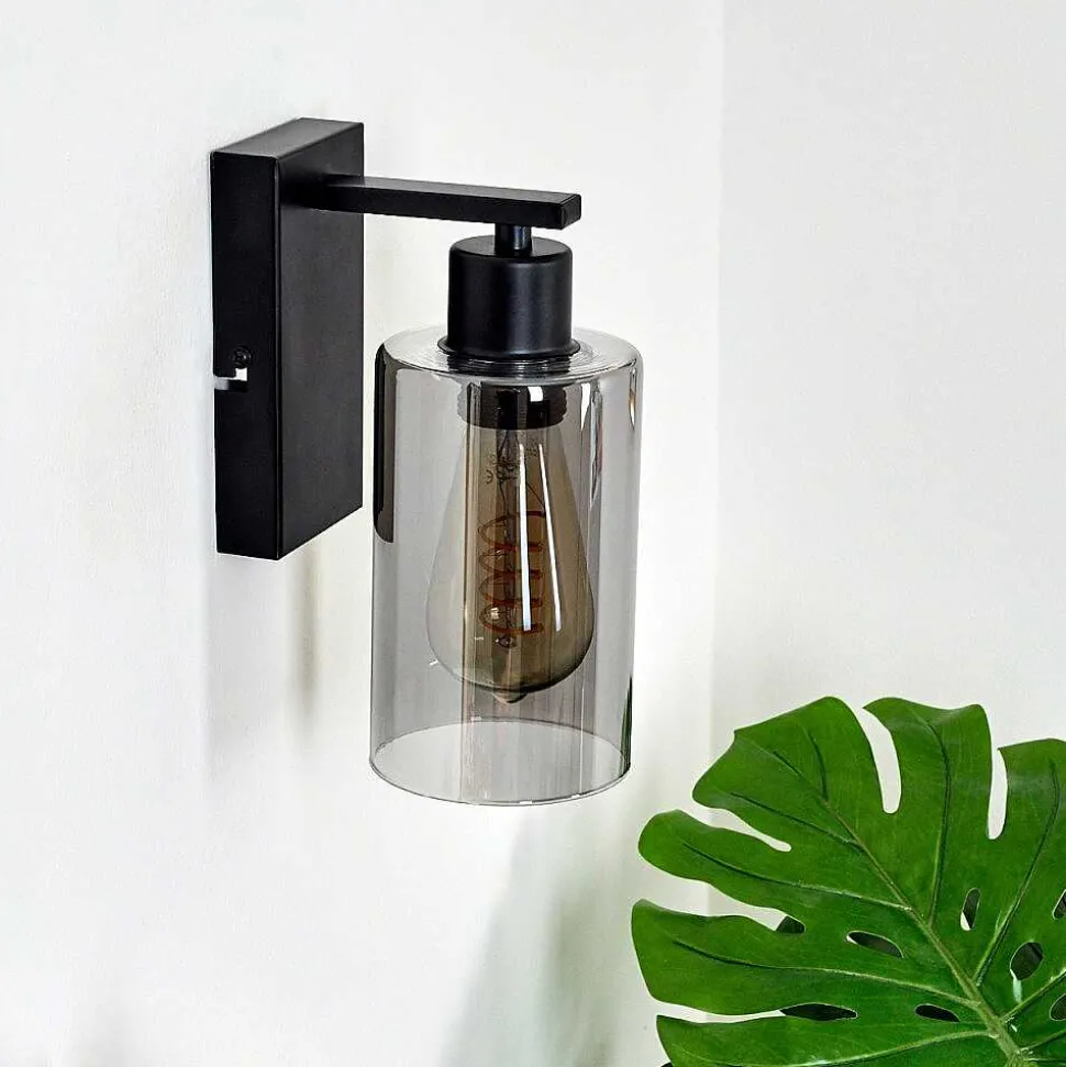 Applique Murale Hunouri Noir, 1 Lumiere