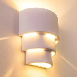 Applique Murale Karatschi Blanc, 1 Lumiere