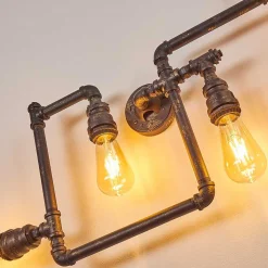 Applique Murale Kolyma Noir Dore, 5 Lumieres