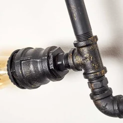 Applique Murale Kolyma Noir Dore, 5 Lumieres