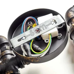 Applique Murale Kolyma Noir Dore, 5 Lumieres