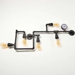 Applique Murale Kolyma Noir Dore, 5 Lumieres