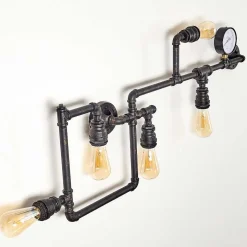 Applique Murale Kolyma Noir Dore, 5 Lumieres