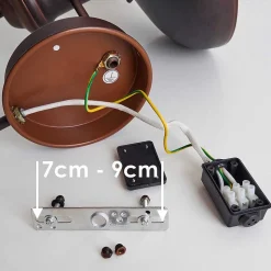 Applique Murale Lappo Rouille, 1 Lumiere