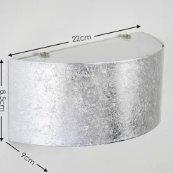 Applique Murale Lesina M Argente, 2 Lumieres