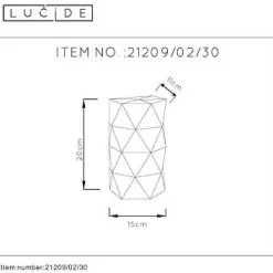 Applique Murale Lucide Otona Noir, 2 Lumieres