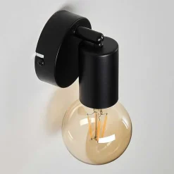 Applique Murale Maidford Noir, 1 Lumiere