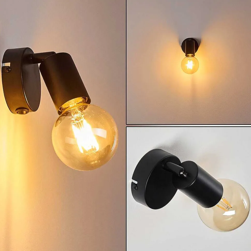 Applique Murale Maidford Noir, 1 Lumiere