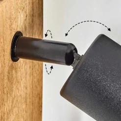 Applique Murale Maidford Ecru, Noir, 1 Lumiere