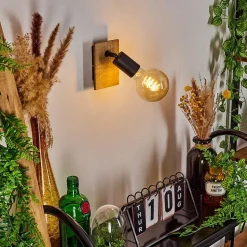 Applique Murale Maidford Ecru, Noir, 1 Lumiere