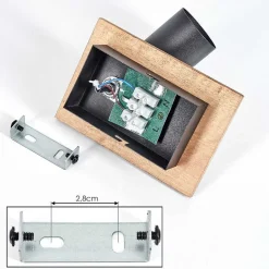 Applique Murale Maidford Ecru, Noir, 1 Lumiere