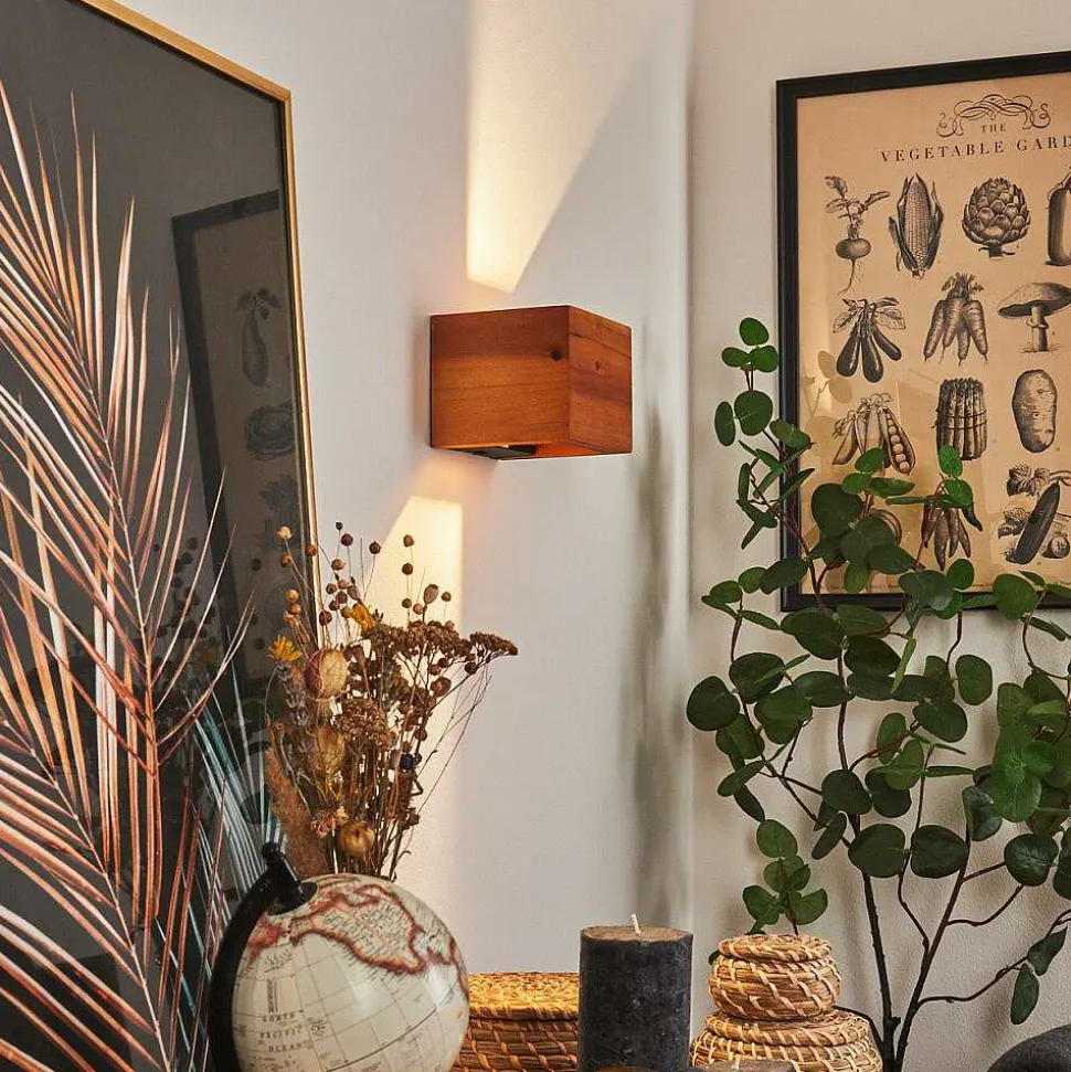 Applique Murale Marmorera Led Ecru, Noir, 1 Lumiere