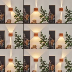 Applique Murale Marmorera Led Ecru, Noir, 1 Lumiere