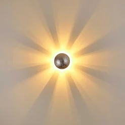 Applique Murale Mezia Argente, 1 Lumiere