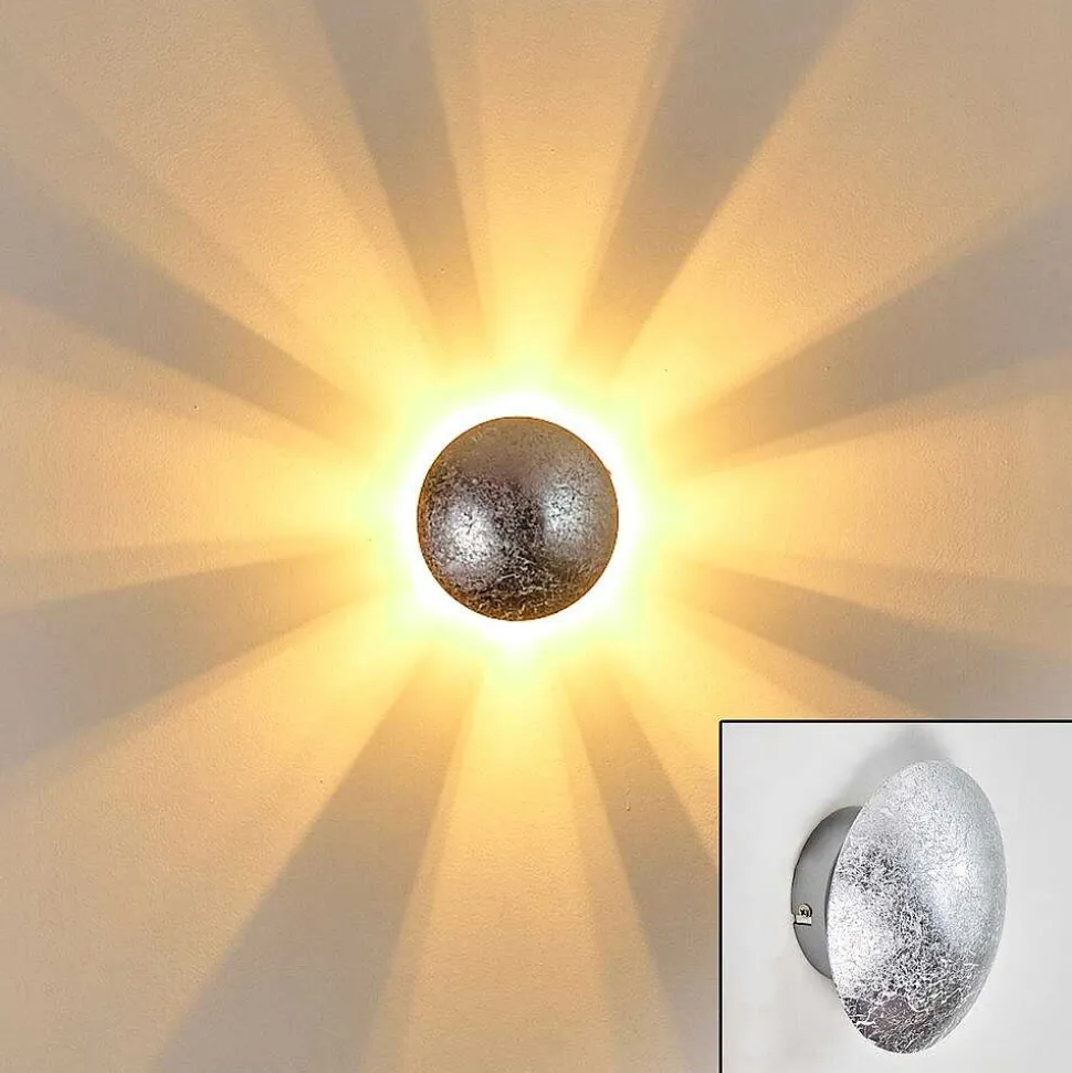 Applique Murale Mezia Argente, 1 Lumiere