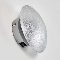 Applique Murale Mezia Argente, 1 Lumiere