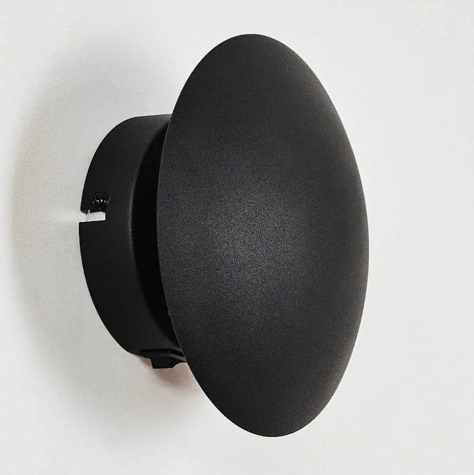 Applique Murale Mezia Led Noir, 1 Lumiere