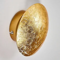 Applique Murale Mezia Or, 1 Lumiere