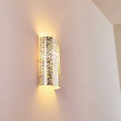 Applique Murale Modica Argente, 1 Lumiere