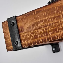 Applique Murale Montgomery Bois Fonce, Noir, 1 Lumiere