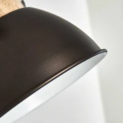 Applique Murale Orny Anthracite, Bois Clair, 1 Lumiere