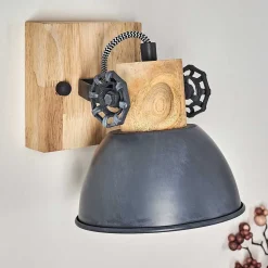 Applique Murale Orny Bois Clair, 1 Lumiere