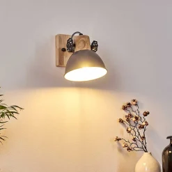 Applique Murale Orny Bois Clair, 1 Lumiere