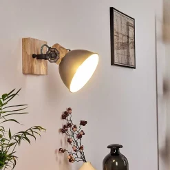 Applique Murale Orny Bois Clair, 1 Lumiere