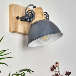 Applique Murale Orny Bois Clair, 1 Lumiere