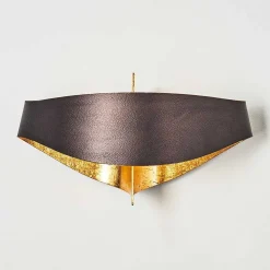 Applique Murale Padua Brun Dore, 2 Lumieres