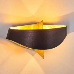 Applique Murale Padua Brun Dore, 2 Lumieres