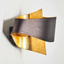 Applique Murale Padua Brun Dore, 2 Lumieres