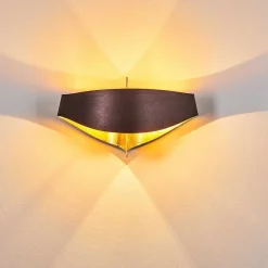 Applique Murale Padua Brun Dore, 2 Lumieres