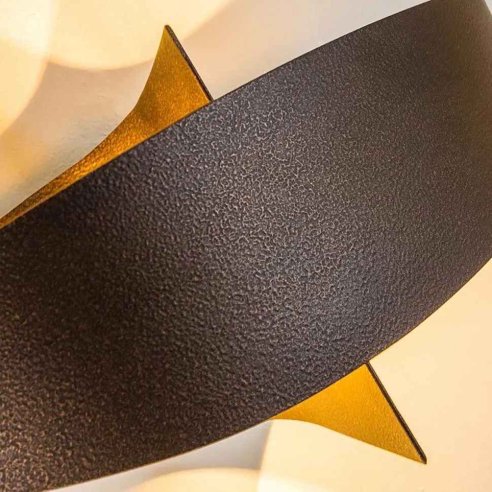 Applique Murale Padua Led Brun, 2 Lumieres