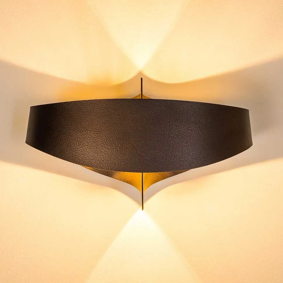 Applique Murale Padua Led Brun, 2 Lumieres