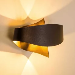 Applique Murale Padua Led Brun, 2 Lumieres