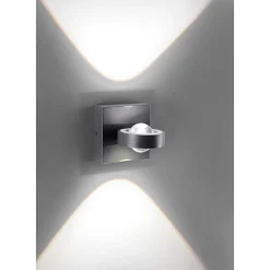 Applique Murale Paul Neuhaus Q-Mia Led Anthracite, 2 Lumieres, Telecommandes