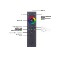 Applique Murale Paul Neuhaus Q-Wedge Led Aluminium, 1 Lumiere, Telecommandes, Changeur De Couleurs