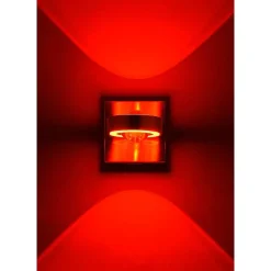 Applique Murale Paul Neuhaus Q-Mia Led Argente, 2 Lumieres, Telecommandes, Changeur De Couleurs