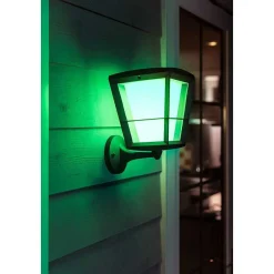Applique Murale Philips Hue Ambiance White & Color Econic Led Noir, 1 Lumiere, Changeur De Couleurs