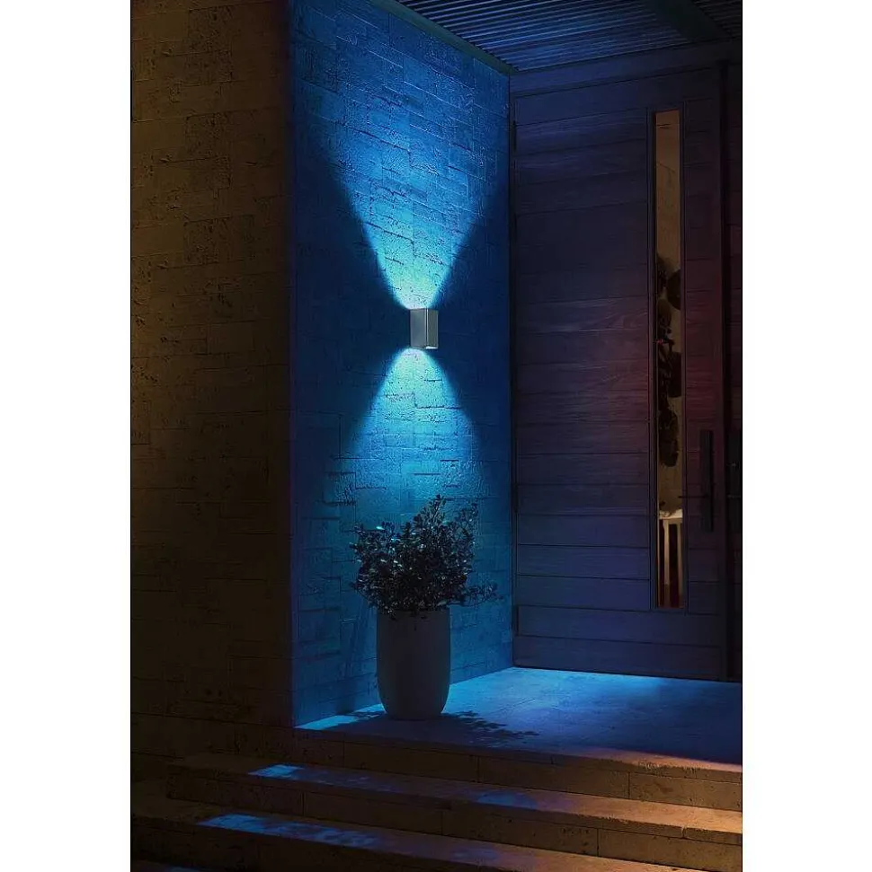 Applique Murale Philips Hue White & Color Ambiance Resonate Led Acier Inoxydable, 2 Lumieres