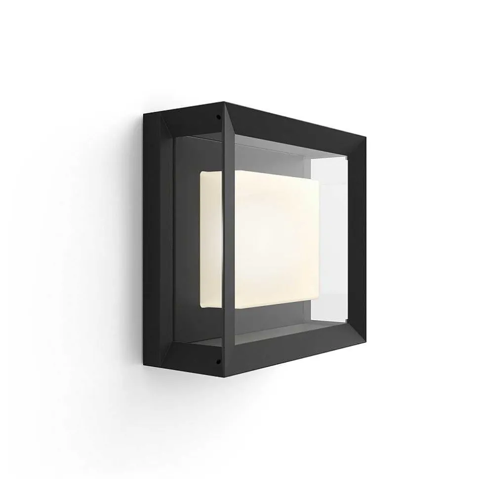 Applique Murale Philips Hue Ambiance White & Color Econic Led Noir, 1 Lumiere, Changeur De Couleurs