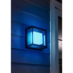 Applique Murale Philips Hue Ambiance White & Color Econic Led Noir, 1 Lumiere, Changeur De Couleurs