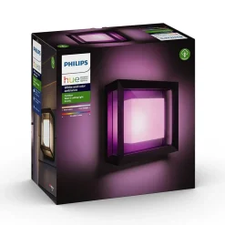 Applique Murale Philips Hue Ambiance White & Color Econic Led Noir, 1 Lumiere, Changeur De Couleurs
