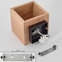 Applique Murale Polcura Bois Clair, 1 Lumiere