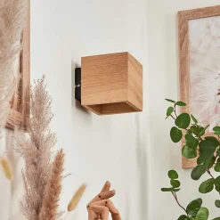 Applique Murale Polcura Bois Clair, 1 Lumiere